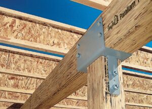 Outer structure of building displaying Parallam PSL Beams from Weekes Forest Products