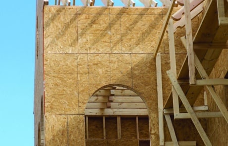 North Star Forest Materials OSB Panels being used in a structure
