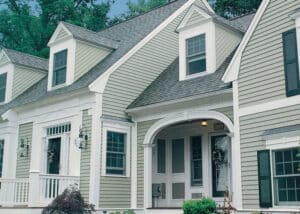 Primed western red cedar bevel siding