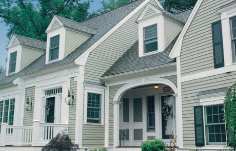Primed western red cedar bevel siding
