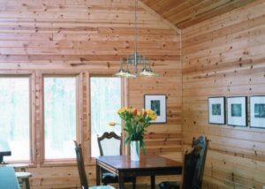 Mountain Lodge Pine Paneling