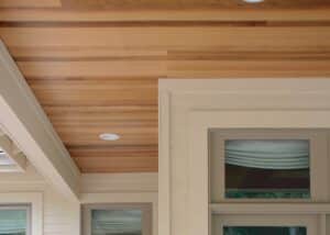 Clear Cedar pattern tongue groove