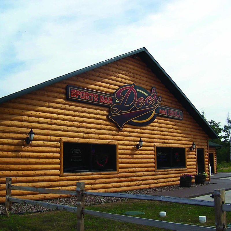 Glacier Lodge Log Siding