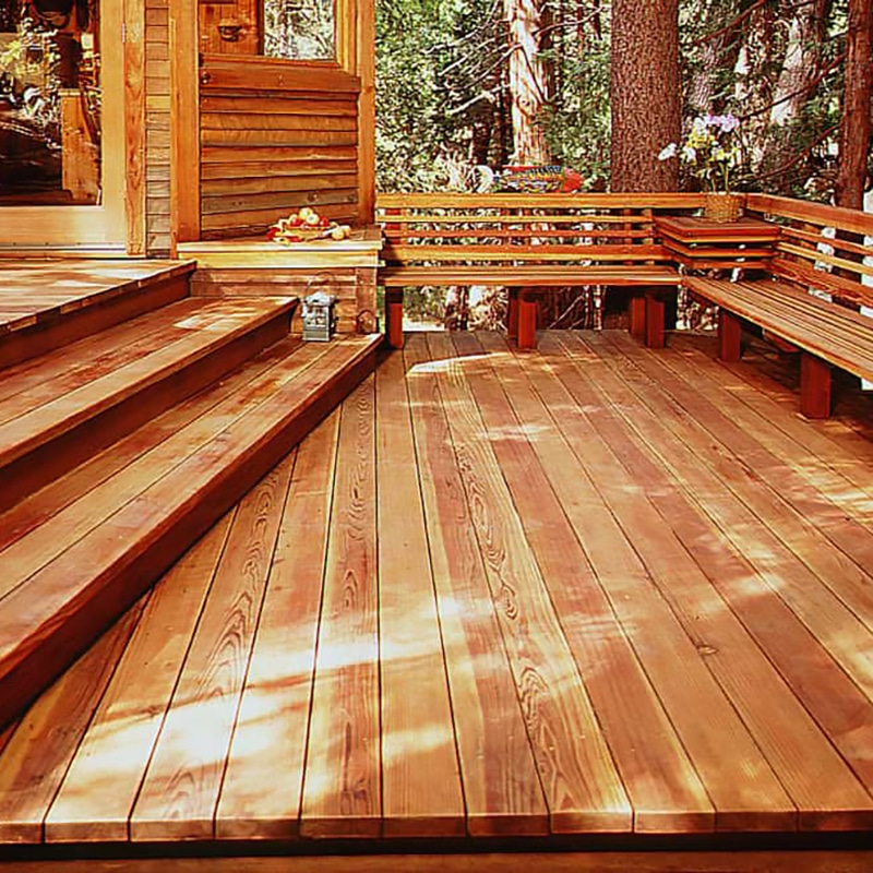 Redwood Timber Deck