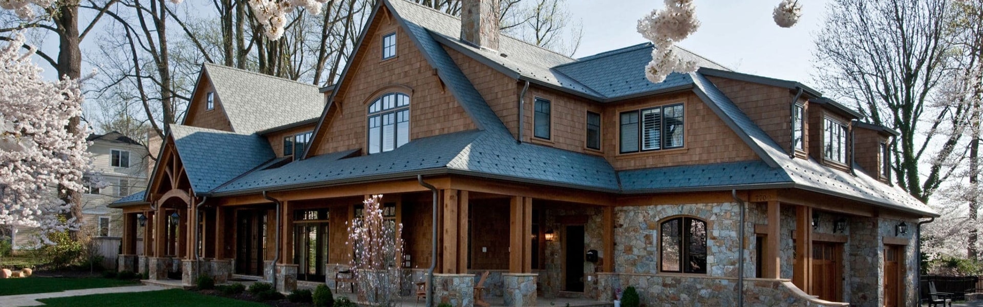 2 story house with building materials provided by Weekes Forest Products