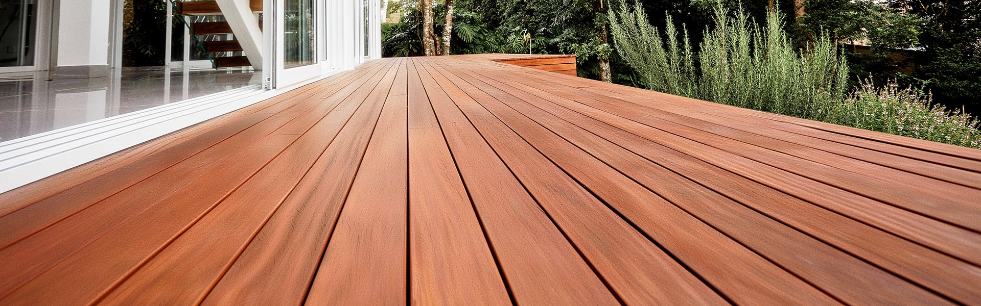 Outdoor decking and flooring by Weekes Forest Products
