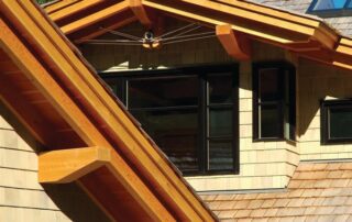 Rough sawn cedar trim